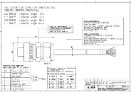 DESSIN câble avec connecteur étanche DWA510 DWA525 DWA526 DWA526 - LSI LASTEM / SLG Instruments