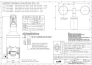 Dessin technique anémomètres DNA801 DNA802 DNA805 DNA806 DNA807 - LSI LASTEM / SLG Instruments
