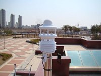 station météo modbus installée sur un toit en terrasse - WS601-UMB Lufft