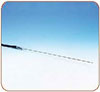 EST107 :Sonde de temprature de l'air PT100 (1/2 DIN classe A) en inox AISI304, capteur pour des mesures a faibre temps de rponse