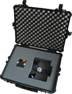 valise tanche contenant un systme d'alarme vent pour applications portables - SLG Instruments
